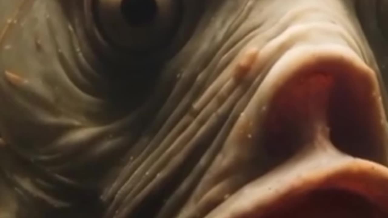 Unbelievable humans face fishs