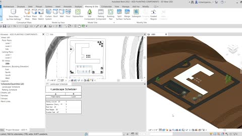 AUTODESK REVIT ARCHITECTURE 2022: PLACING PLANTING COMPONENTS