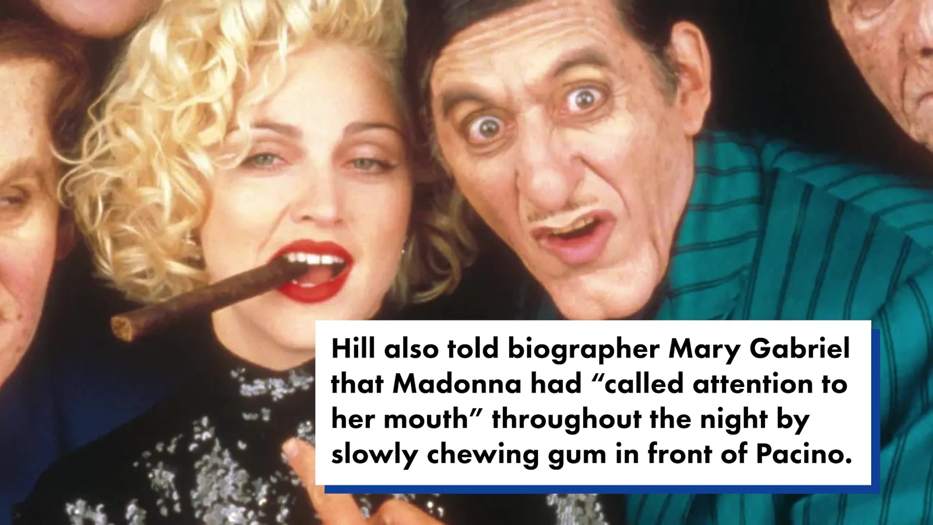 Madonna allegedly stuck her tongue in Al Pacino's ear when they met