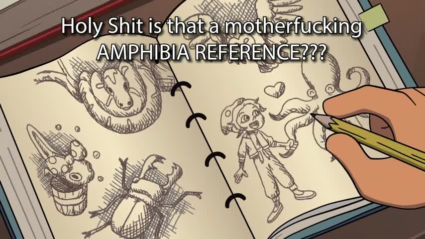 A Wild Amphibia Reference Appears In The Owl House