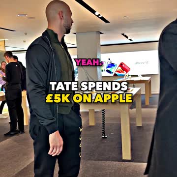 Andrew Tate spends £5k on Apple