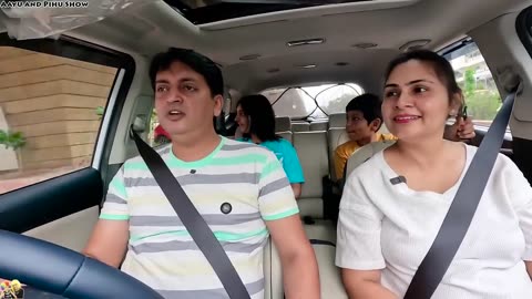 24 HOURS IN CAR | Family Vlog in Kota City Aayu and Pihu Show