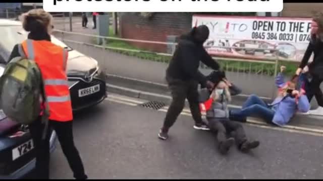 Motorists have started to drag Insulate Britain protestors off the road