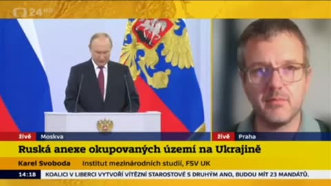 Putin mluví živě, ČT vysílá.