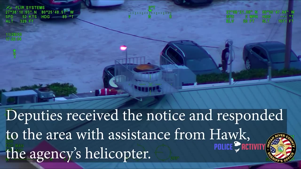 Helicopter Footage Shows Suspects in a Stolen BMW SUV Trying to Escape Deputies