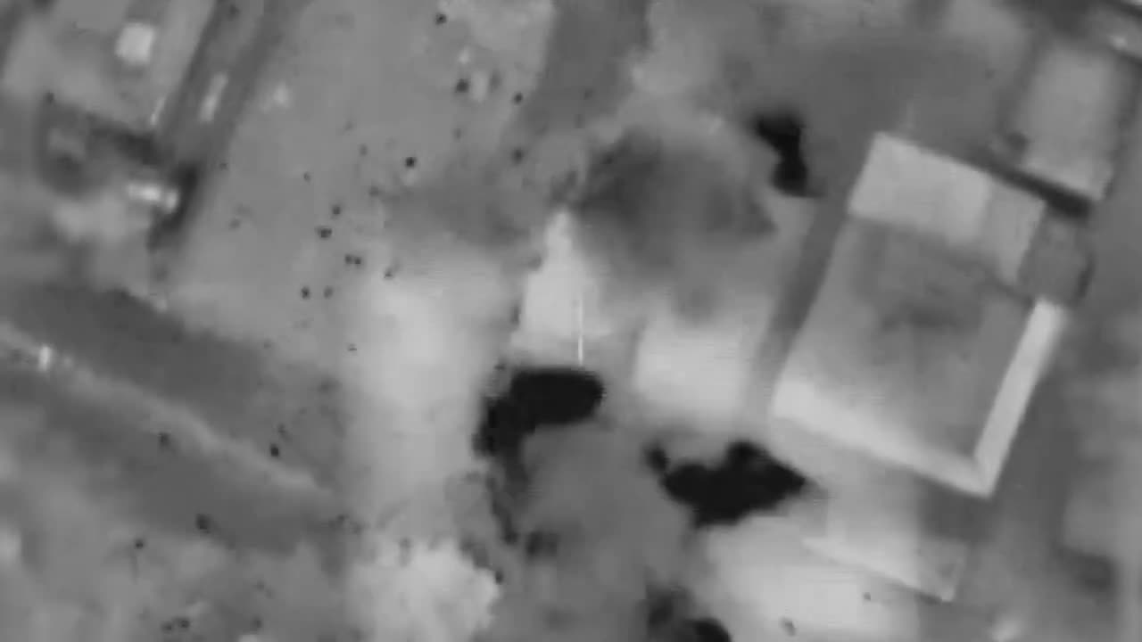 The first boom was us. The second boom was all Hamas's stuff.