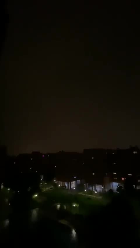 Direct Lightning Hit Yesterday In Spain, Madrid