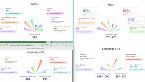 Jake's IXL progress since starting home education