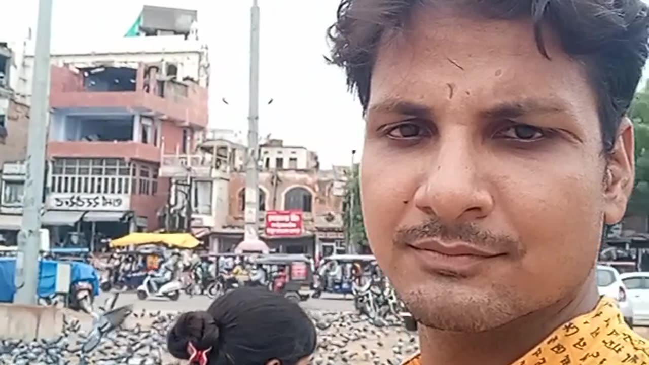 जयपुर में कबूतरों का झुंड