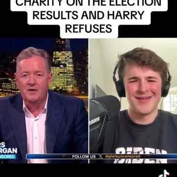Piers Morgan wagers Harry Sisson 10K
