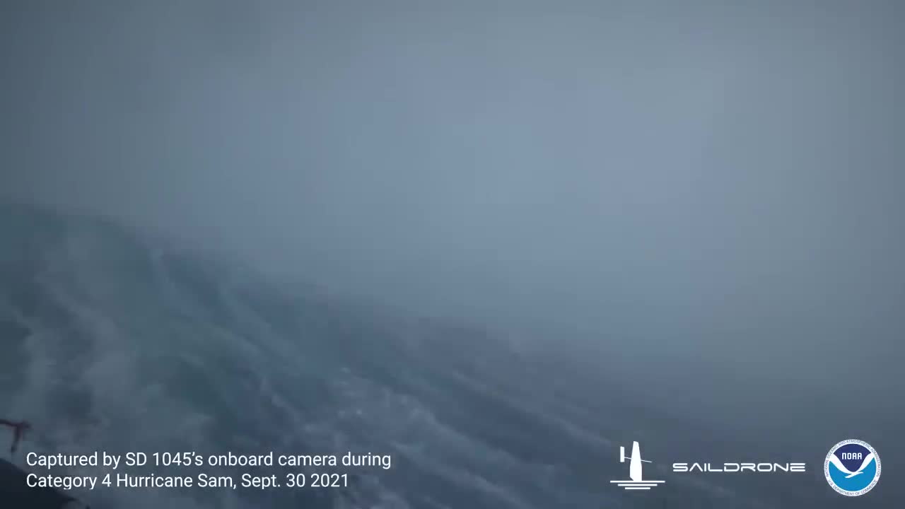 Ocean drone captures video from inside hurricane for first time