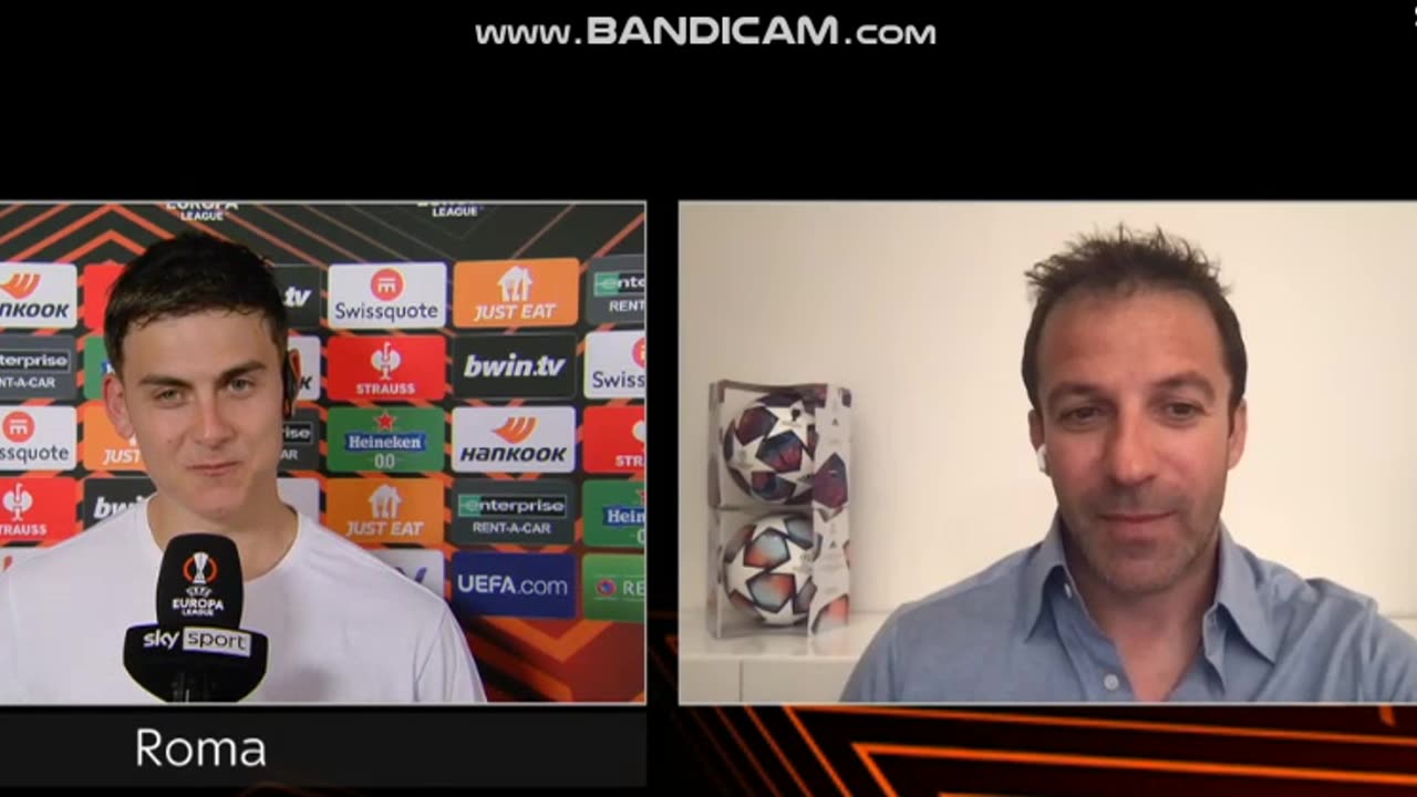 Siparietto Del Piero-Dybala a Sky Sport