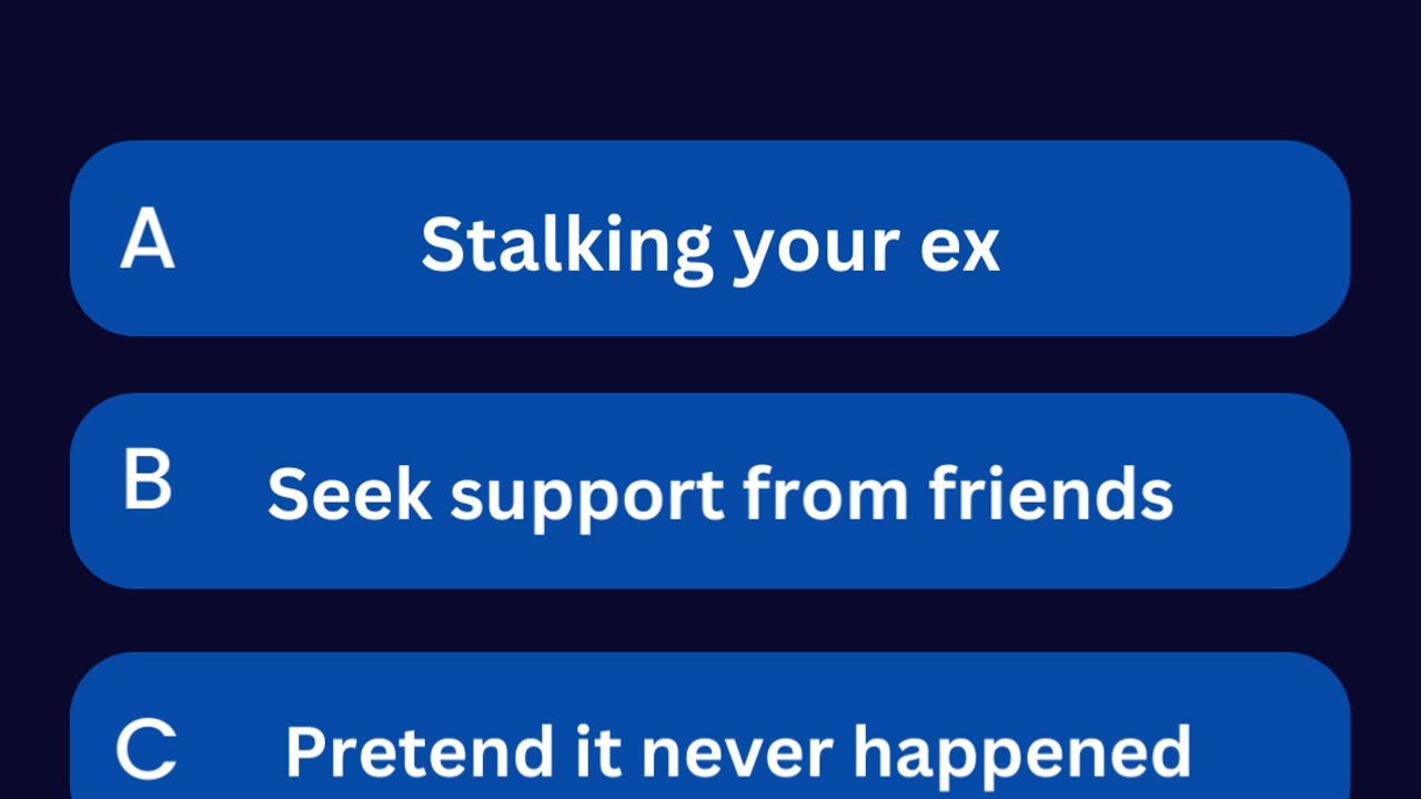 How should you deal with a breakup?