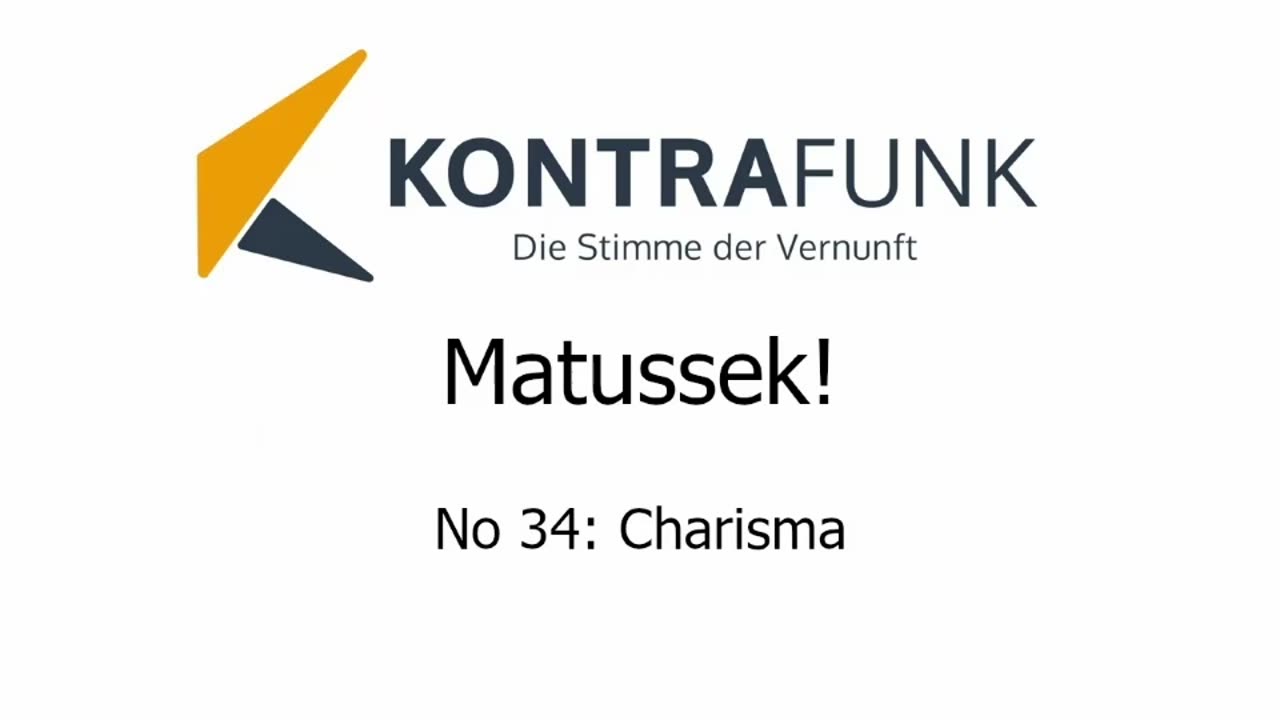 Matussek! No 34: Charisma