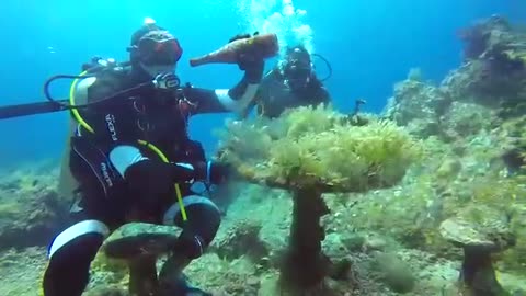 Under water drinking