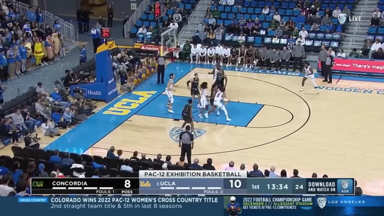 First Look At UCLA's Amari Bailey | UCLA vs Concordia Exhibition