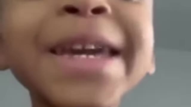 Kid uses grandmas voice box for auto tune (WOW)