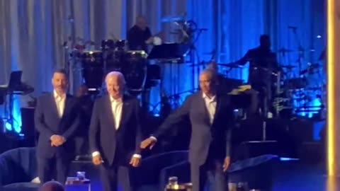 Obama had to help JOE BIDEN off stage at event - BIDEN FROZEN ON STAGE