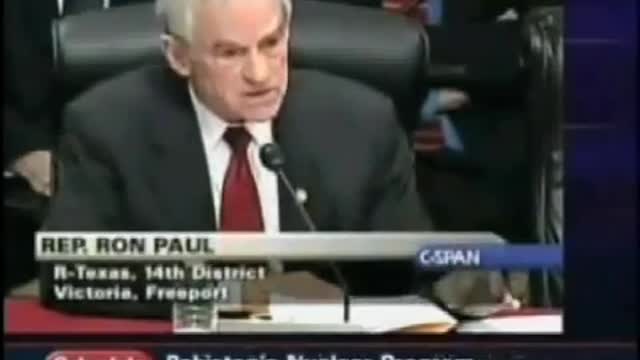 May 30, 2008 Politics: Ron Paul vs. the Bankgangster Chairman