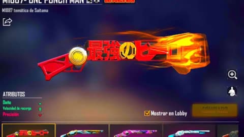 Top 3 gun skin m1887 in free fire