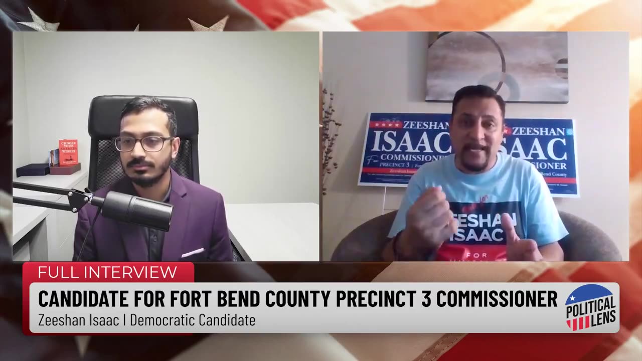 2024 Candidate for Fort Bend County Precinct 3 Commissioner - Zeeshan Isaac | Democrat