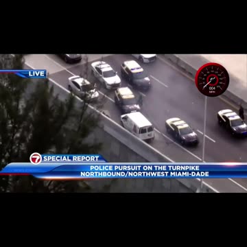 Wild police chase in Miami Dade. I have never seen so many pit maneuvers.