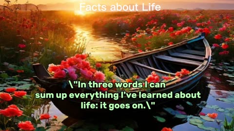 Facts about life, life motivation Facts.