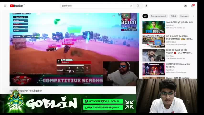 GOBLIN reaction on soul tryout days 🔥