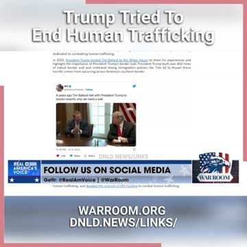 Steve Bannon & Jason Miller: Trump Committed To End Human Trafficking - 7/13/23