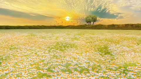 Wonderful field of flowers! I would like to run through it!