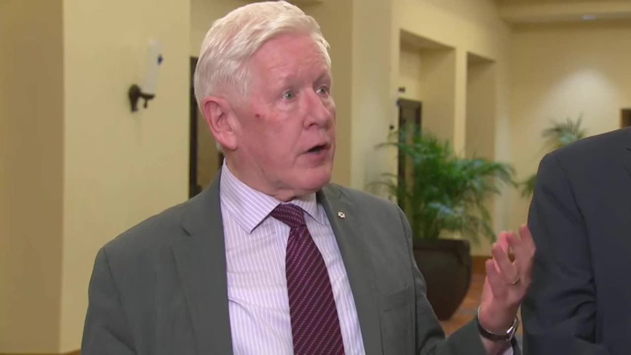 Canada: Ambassador Bob Rae speaks with reporters in Nassau, The Bahamas – February 15, 2023