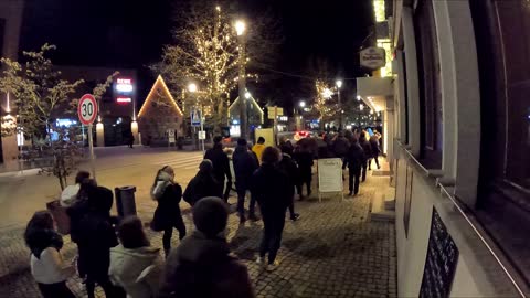 Einigkeit und Recht und Freiheit - Montags-Spaziergang in Schwäbisch Gmünd am 07.02.2022