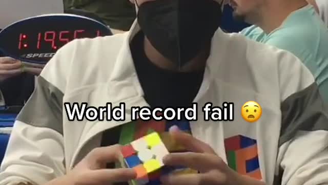 He was so close to the world record