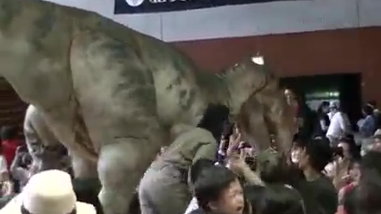 Spettacolo 'Dino a Live' in #Giappone 😱 🦖