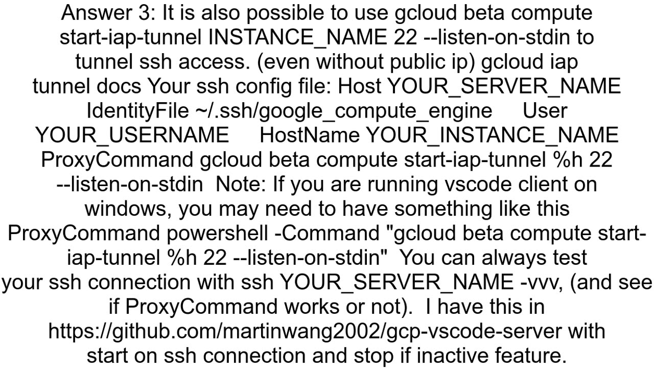 How to connect VSCode to GCP instances