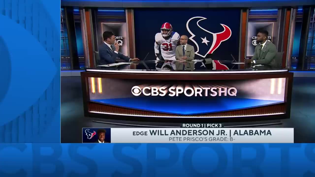 Texans TRADE Up To Select Will Anderson Jr. With The No. 3 Pick I CBS Sports