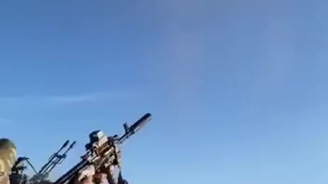 Ukrainian AAA Unit Shoots Down Russian Drone