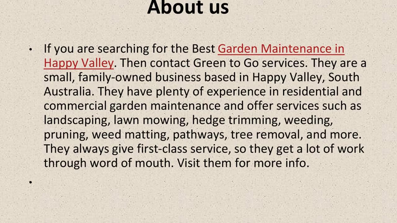 Best Garden Maintenance in Happy Valley.