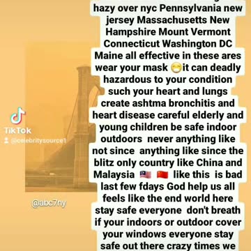 Air quality still bad hazy smoke smog from that fire