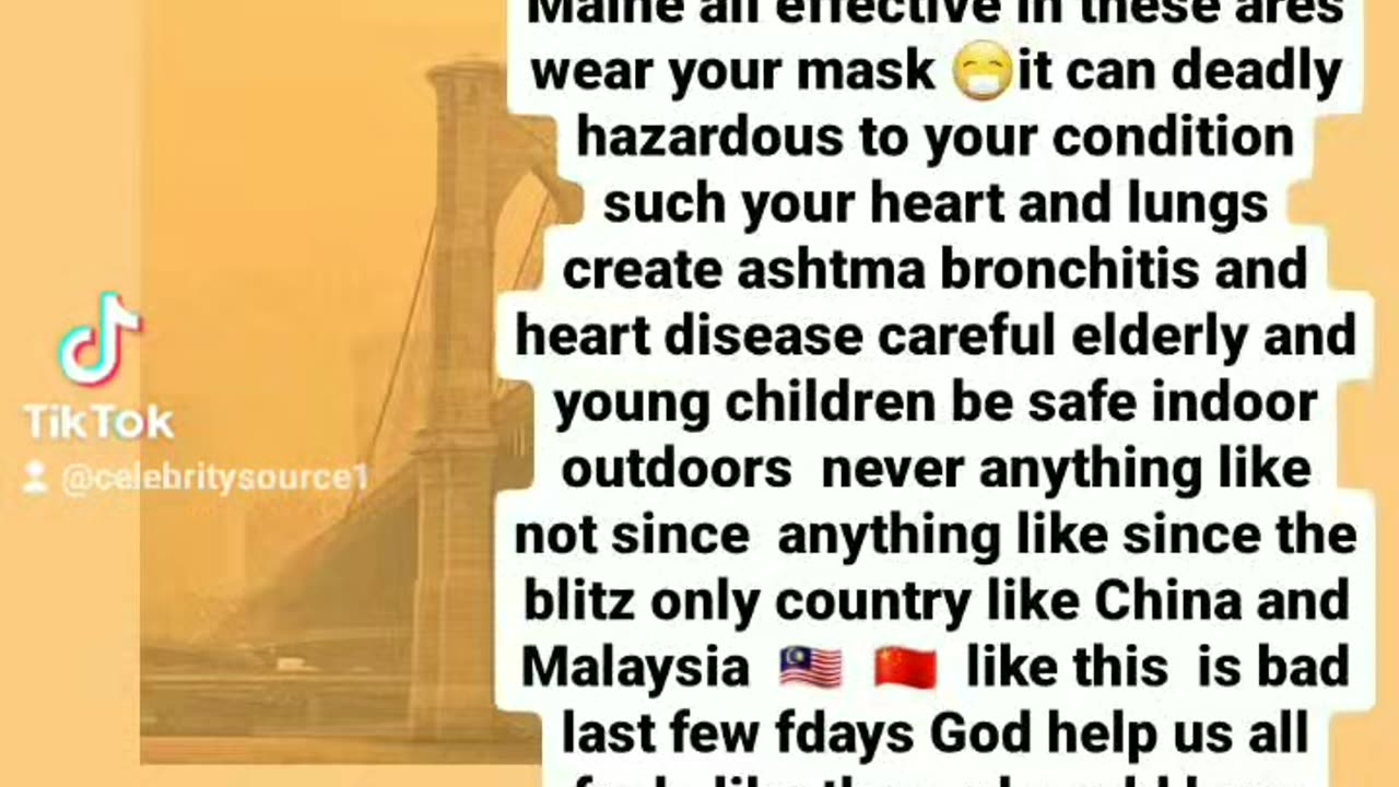 Air quality still bad hazy smoke smog from that fire