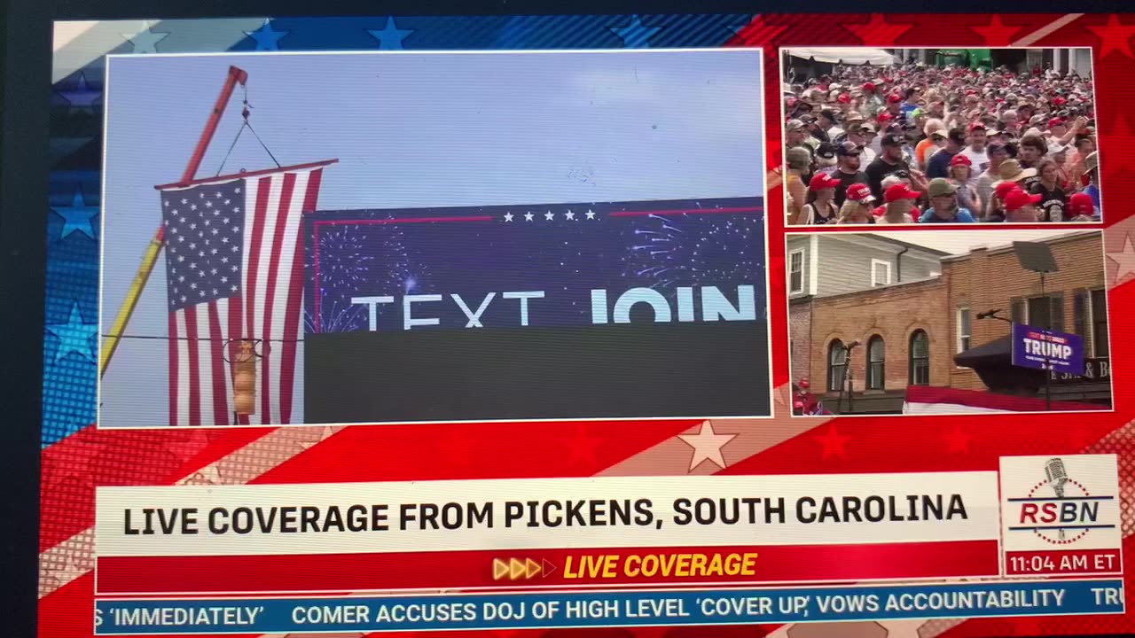 Donald Trump Flyover At Pickens SC