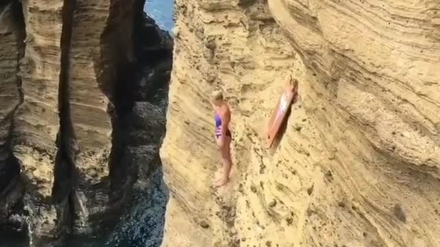 Cliff diving