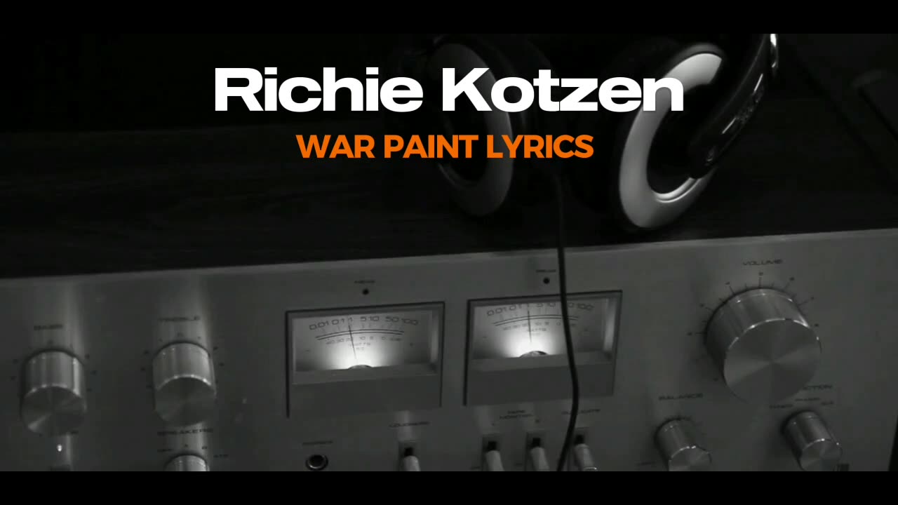 War Paint Lyrics (Richie Kotzen live)