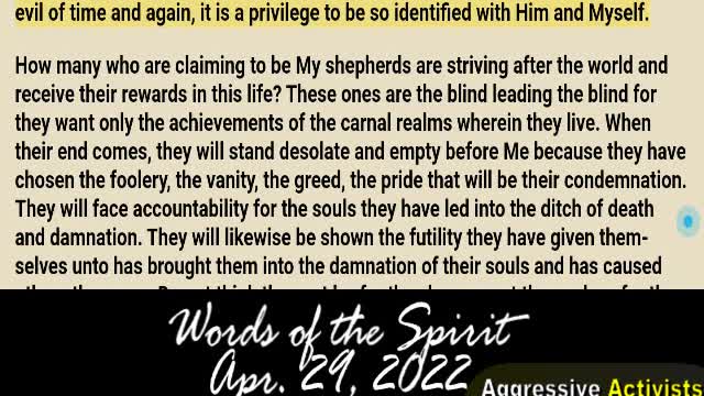 Words of the Spirit | Apr 30 2022