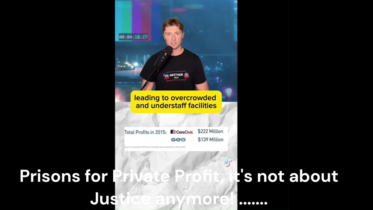 Prisons for Private Profit, it's not about JUSTICE anymore! .......