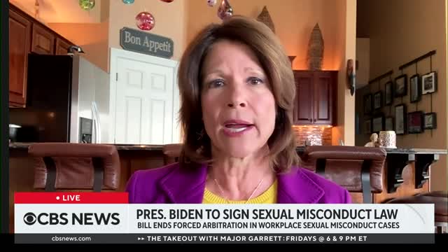 Biden to sign law reforming how sexual misconduct claims are handled in the workplace