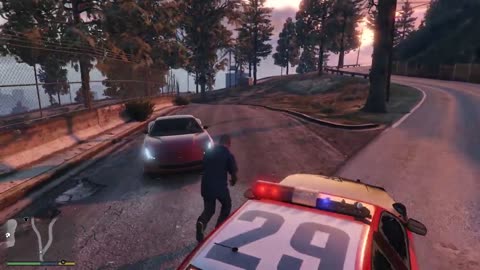 GTA V Free Roam || Police Car || ULTRA GRAPHICS