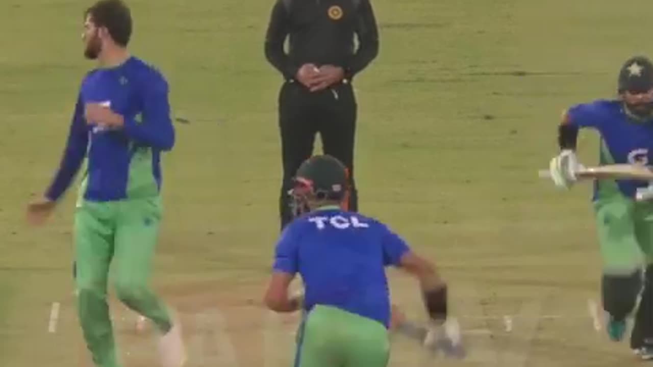 Pakistani player practice before the match