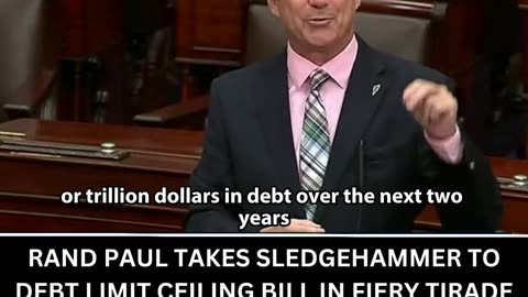 Rand Paul is the voice of reason in the Debt Ceiling Debate.