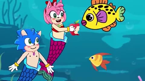 Top 3 Mermaid Baby Saved the Mother Fish - Funny Animation 🤣🤣🤣 #shorts #animation #story